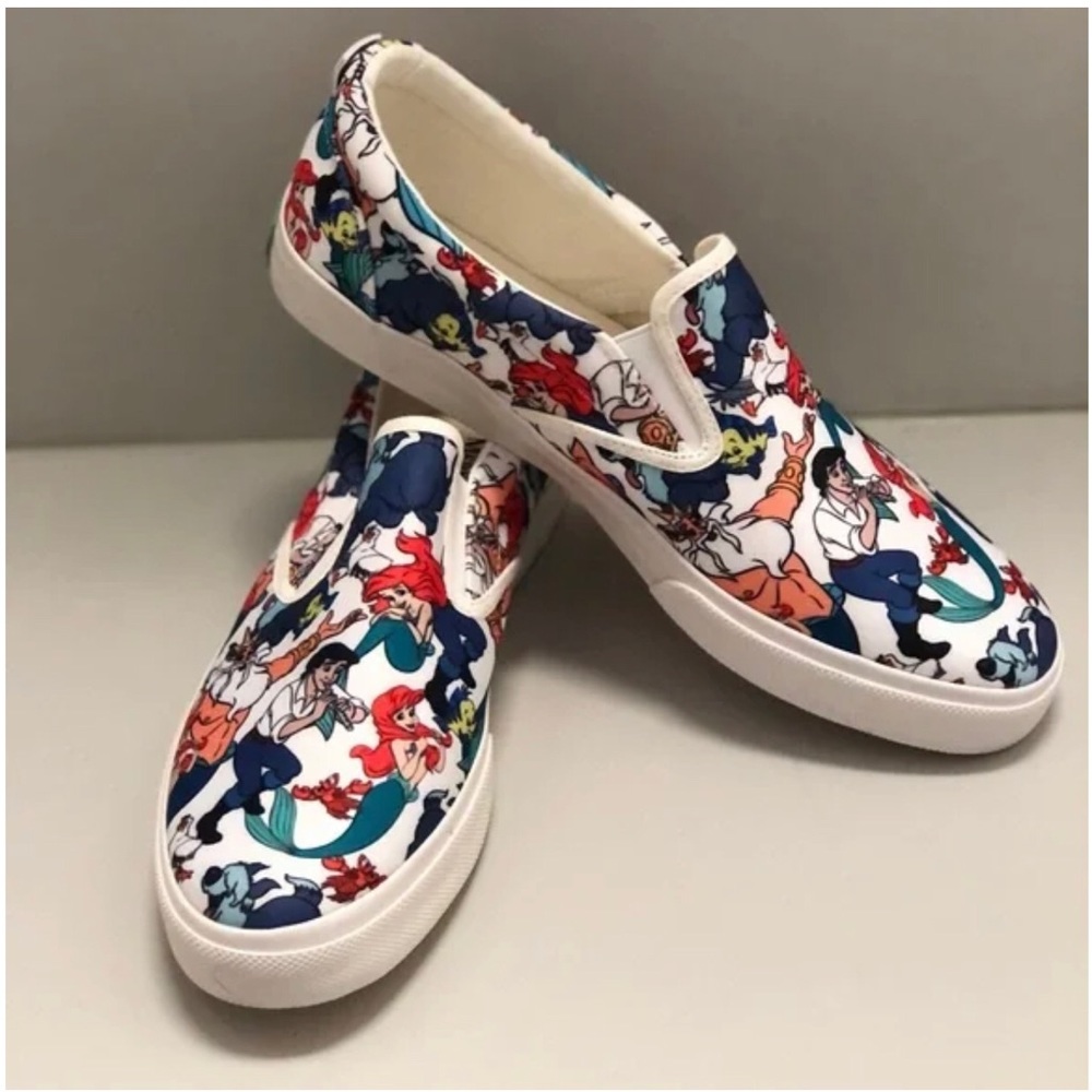 NWT. Ground Up Disney’s The Little Mermaid slip on Canvas shoes size 12
